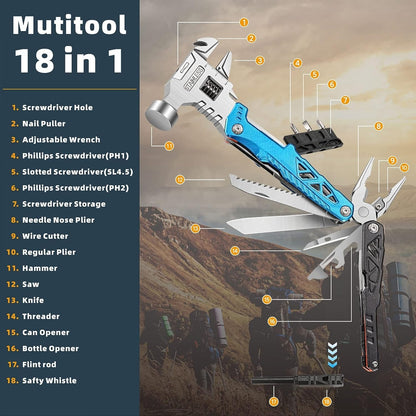 18 In 1 Multifunctional Hammer 60Tools