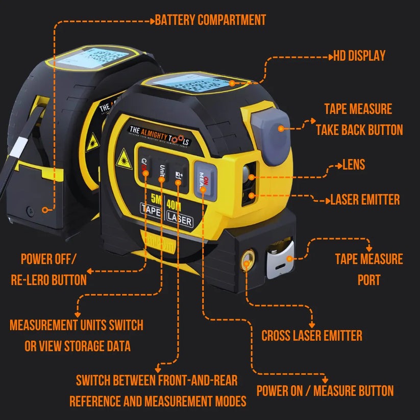 Precision Pro Laser Tape Measure